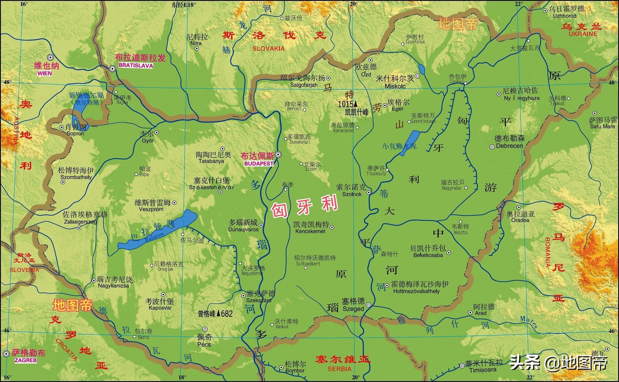 匈牙利人口及面积欧洲地图（匈牙利什么时候脱离苏联）