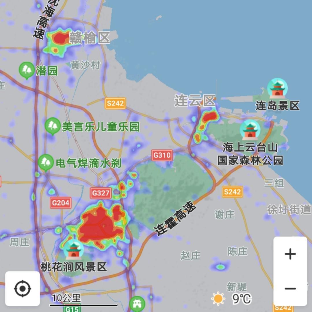 中国最开放的城市排名（沿海开放城市热力图比较）